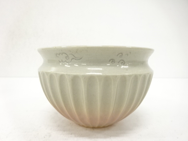  萩焼　大野誠二造　菊　建水